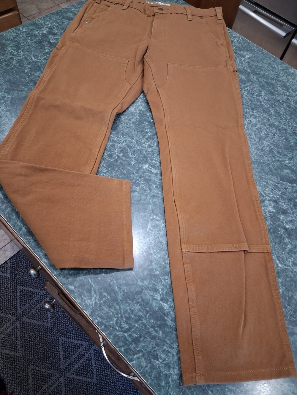 Carhartt Women Rugged Flex Canvas Cargo Pants Mid Rise Straight 6 Tall NWT